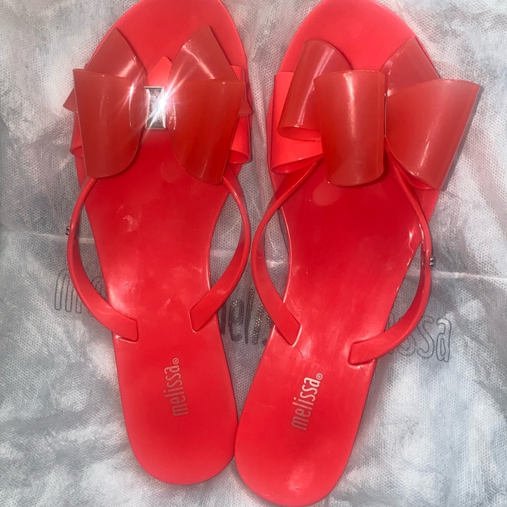 Melissa Pink Glossy Sandals